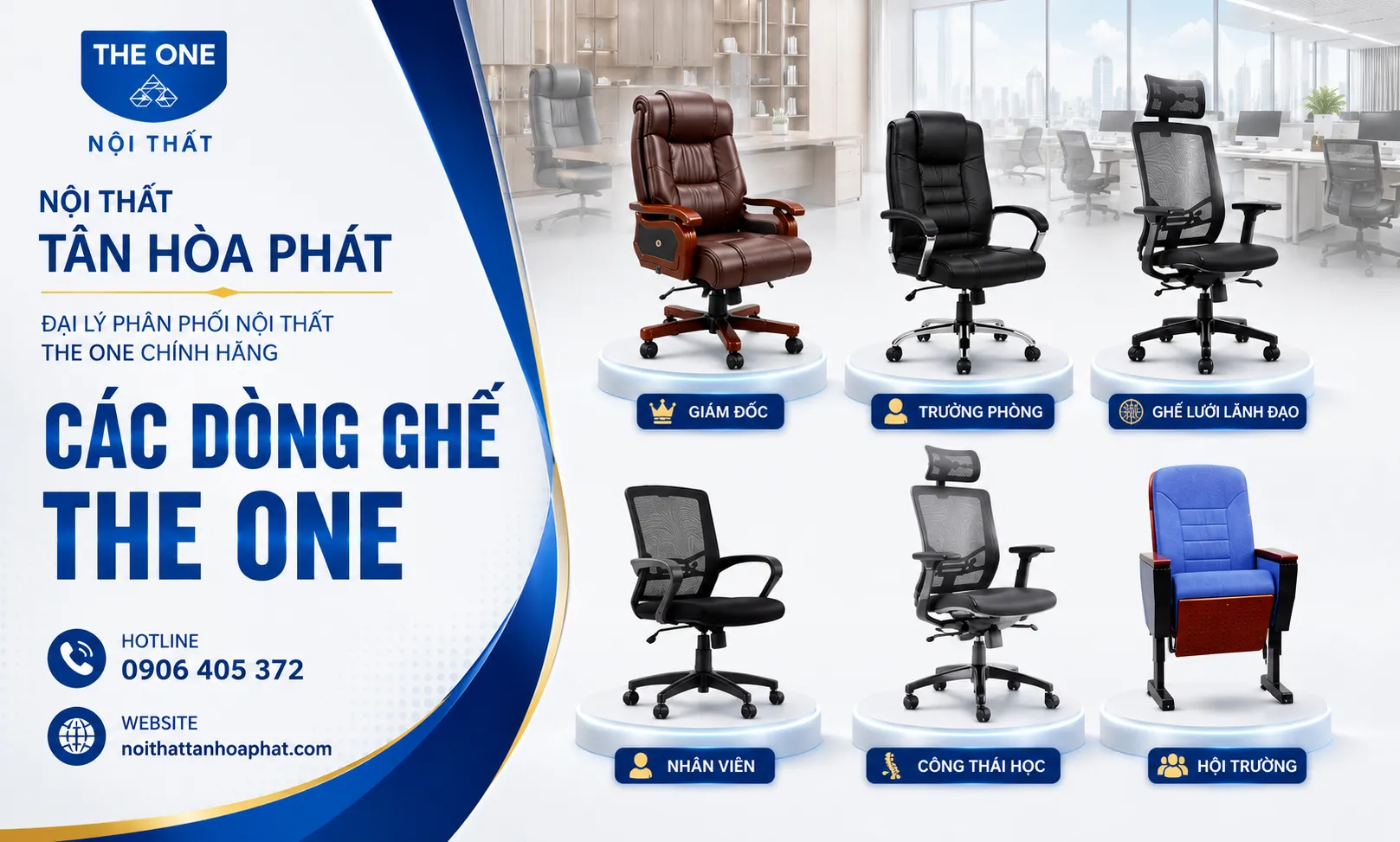 Nội Thất Tân Hòa Phát - Nội thất văn phòng The One uy tín tại Tp.HCM