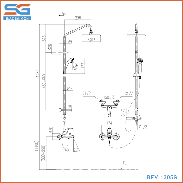 BẢN VẼ BFV-1305S